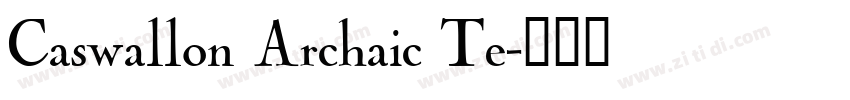 Caswallon Archaic Te字体转换